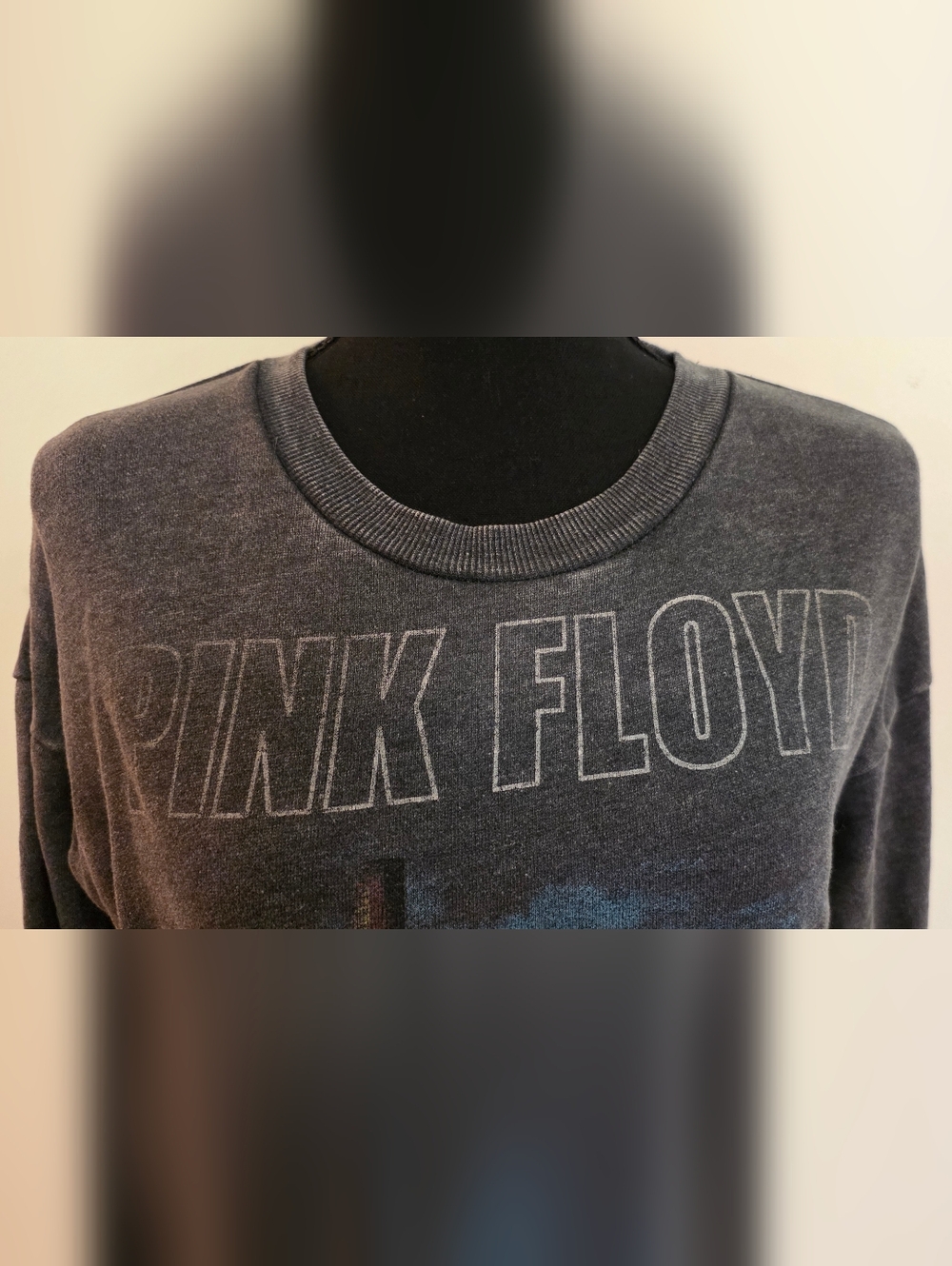 Pink Floyd Graphic Crewneck Sweatshirt - Vintage Black (Size S) - Picture 4 of 10